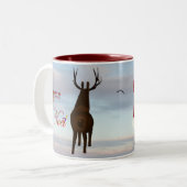 Het creatieve ontwerp van Bilingue Lee Marie Tweekleurige Koffiemok (Voorkant links)