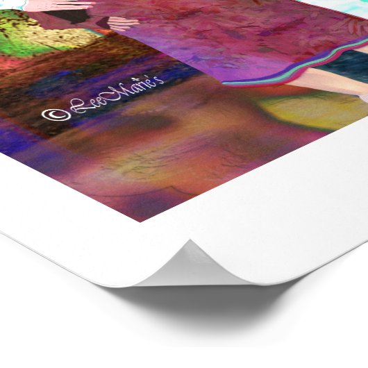 Het creatieve ontwerp van Moeder & Dochter LeeMari Poster (Hoek)