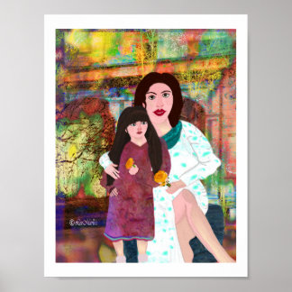 Het creatieve ontwerp van moeder en dochter LeeMar Poster