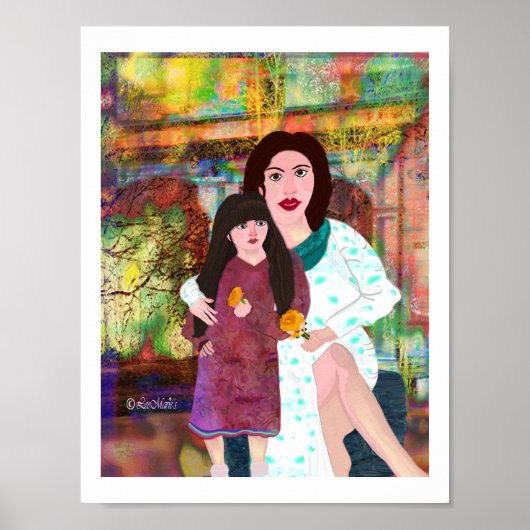 Het creatieve ontwerp van moeder en dochter LeeMar Poster (Voorkant)