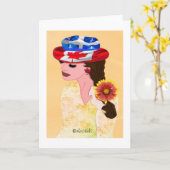 Het creatieve ontwerp van Patriot LeeMarie Kaart (Gele Bloem)