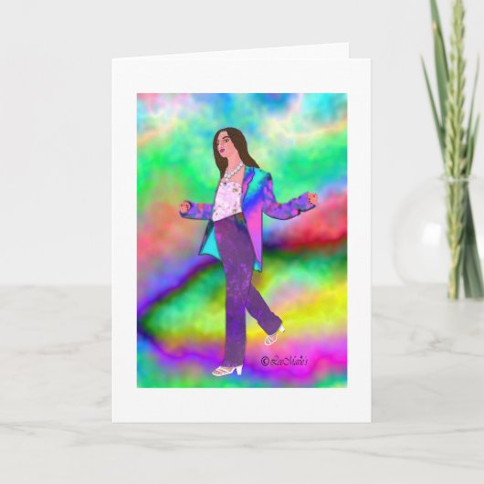 Het creatieve ontwerp van Rainbows LeeMarie Kaart (Voorkant)