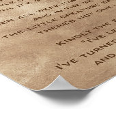 Het Creation Dog Poem Poster (Hoek)