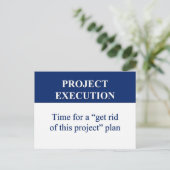 Het Creëer van een Plan van de Uitvoering van het Briefkaart (Staand voorkant)