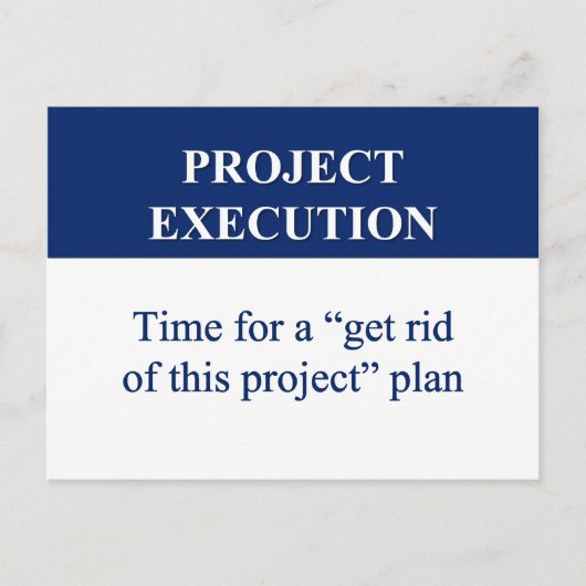 Het Creëer van een Plan van de Uitvoering van het Briefkaart (Voorkant)
