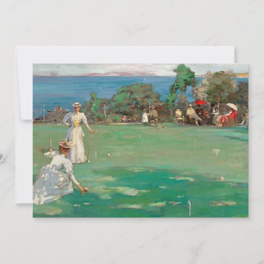 Het Croquet feest | Sir John Lavery (Voorkant)