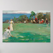 Het Croquet feest | Sir John Lavery Poster (Voorkant)