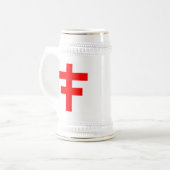 Het Cross Pattee van The Scottish Knight Templar Bierpul (Voorkant links)
