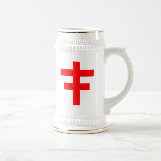 Het Cross Pattee van The Scottish Knight Templar Bierpul (Rechts)