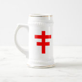 Het Cross Pattee van The Scottish Knight Templar Bierpul (Links)