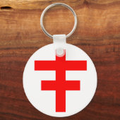Het Cross Pattee van The Scottish Knight Templar Sleutelhanger (Voorkant)