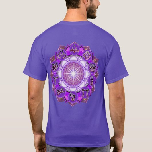 Het Crown Chakra symbool of Functie T-shirt (Achterkant)