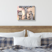 Het Crucifixion Wrapped Canvas Afdruk (Insitu (Slaapkamer))