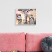 Het Crucifixion Wrapped Canvas Afdruk (Insitu (Woonkamer))