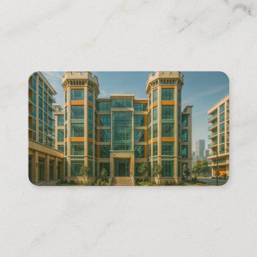 Het Crystal Citadel Castle Bladwijzer Visitekaartje (Voorkant)