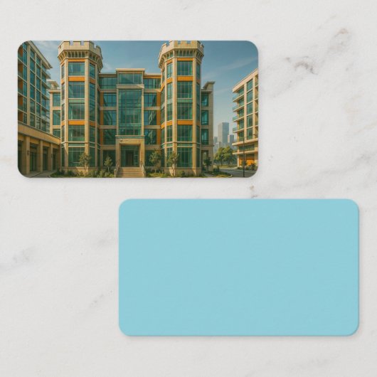 Het Crystal Citadel Castle Bladwijzer Visitekaartje (Voorkant / Achterkant)