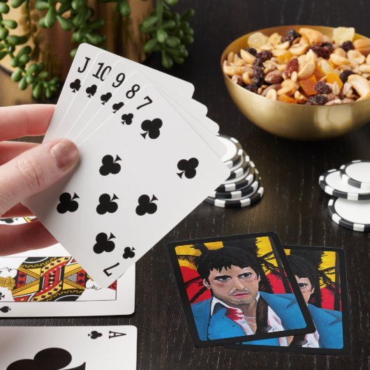 Het Cubaanse Schilderij van Alfred Fox Pokerkaarten (Insitu)