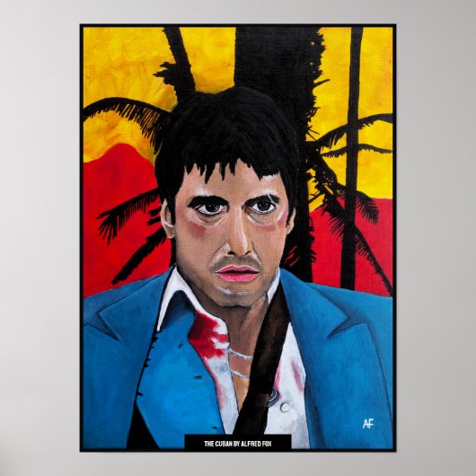 Het Cubaanse Schilderij van Alfred Fox Poster (Voorkant)