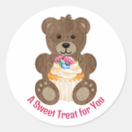Het Cupcake Beer Ronde Sticker