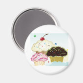 Het Cupcake House Magneet (Voorkant / Achterkant)