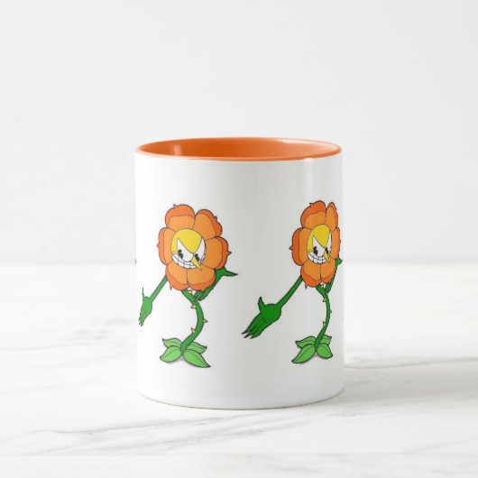 Het Cuphead-Show - Cagney-anjer - keramische Mok (Midden)