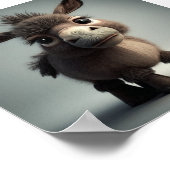 Het Cutest Donkey-Poster Poster (Hoek)