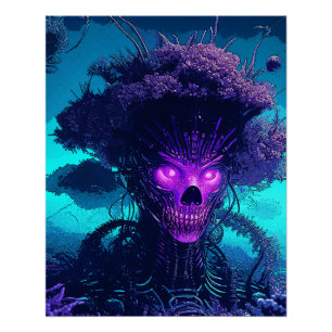 Het cyberboommonster in het donker perfect poster