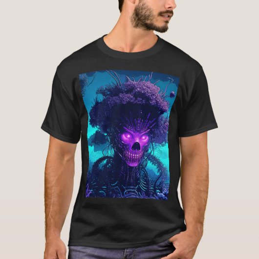 Het cyberboommonster in het donker t-shirt (Voorkant)