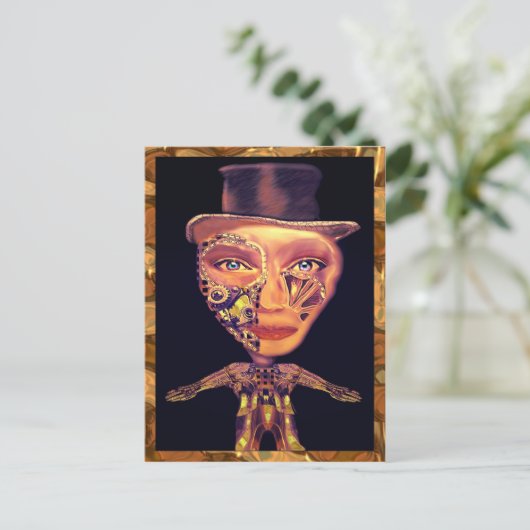 Het Cyborg Tap Dancer Briefkaart (Staand voorkant)