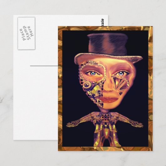 Het Cyborg Tap Dancer Briefkaart (Voorkant / Achterkant)