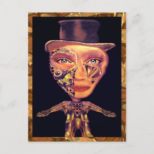 Het Cyborg Tap Dancer Briefkaart (Voorkant)