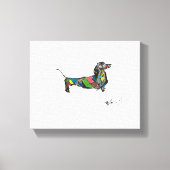 Het Dachshund Canvas Afdruk (Voorkant)