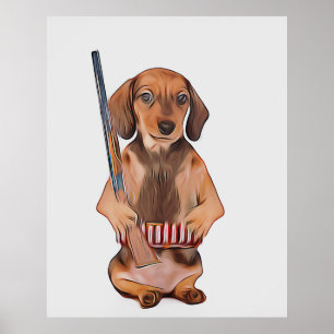 Het Dachshund-leven is beter met een Weiner-mas Poster