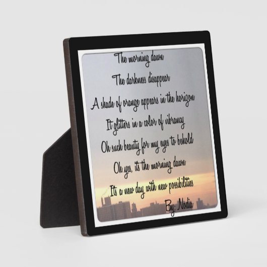 Het dagblad Morning Dawn Fotoplaat (Voorkant)