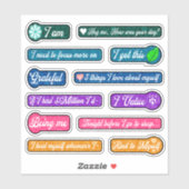 Het Dagboek van de kalligrafie Herinnert Stickers (Vel)