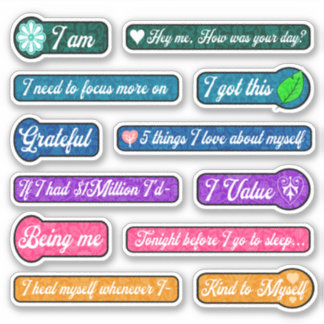 Het Dagboek van de kalligrafie Herinnert Stickers