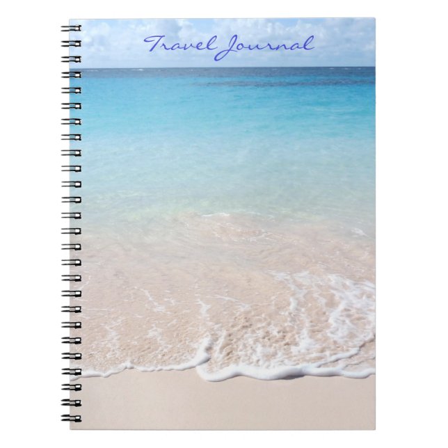 Het Dagboek van de reis (het strand van de Notitieboek (Voorkant)