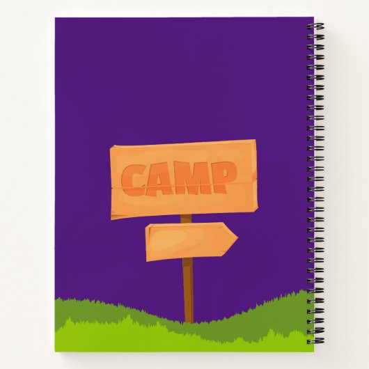 Het Dagboek van het Adventure van de Camp van de z Notitieboek (Achterkant)