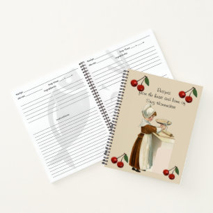 Het Dagboek van het recept met Vintage Afbeelding Notitieboek