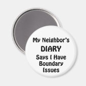 Het dagboek van mijn buurman magneet (Voorkant / Achterkant)