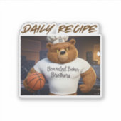 Het dagelijkse recept sticker (Voorkant)