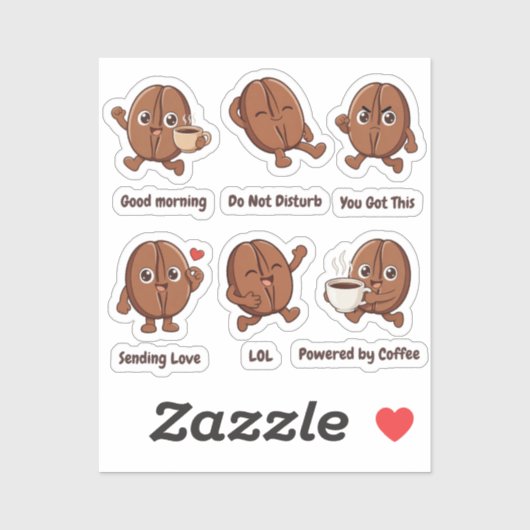 Het dagelijkse werkleven van Little Kaka Sticker (Vel)