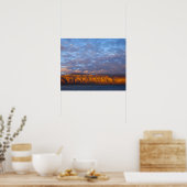 Het daglicht begroet de Sierra de la Giganta Poster (Keuken)