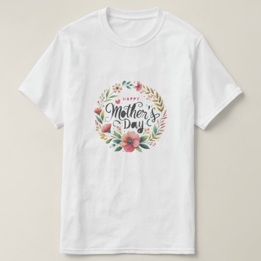 Het dagontwerp van de gelukkige moeders t-shirt (Design voorkant)