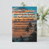 Het Daily Prayer Flat Wenskaart van de Heer Kaart (Staand voorkant)