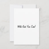 Het Daily Prayer Flat Wenskaart van de Heer Kaart (Achterkant)