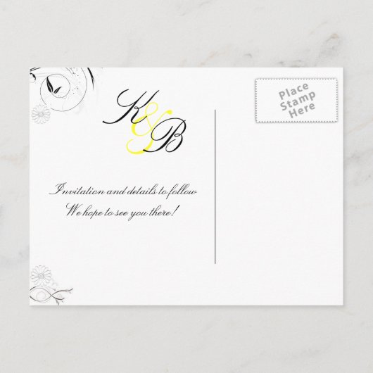 het Daisy Collectie Aankondigingskaart (Achterkant)