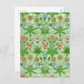 Het Daisy Pattern van After William Morris Feestdagenkaart (Voorkant / Achterkant)
