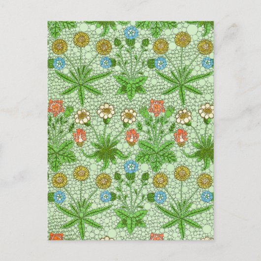 Het Daisy Pattern van After William Morris Feestdagenkaart (Voorkant)