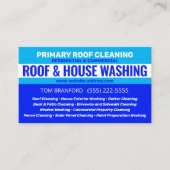 Het dak en het huis schoonmaken visitekaartje (Voorkant)